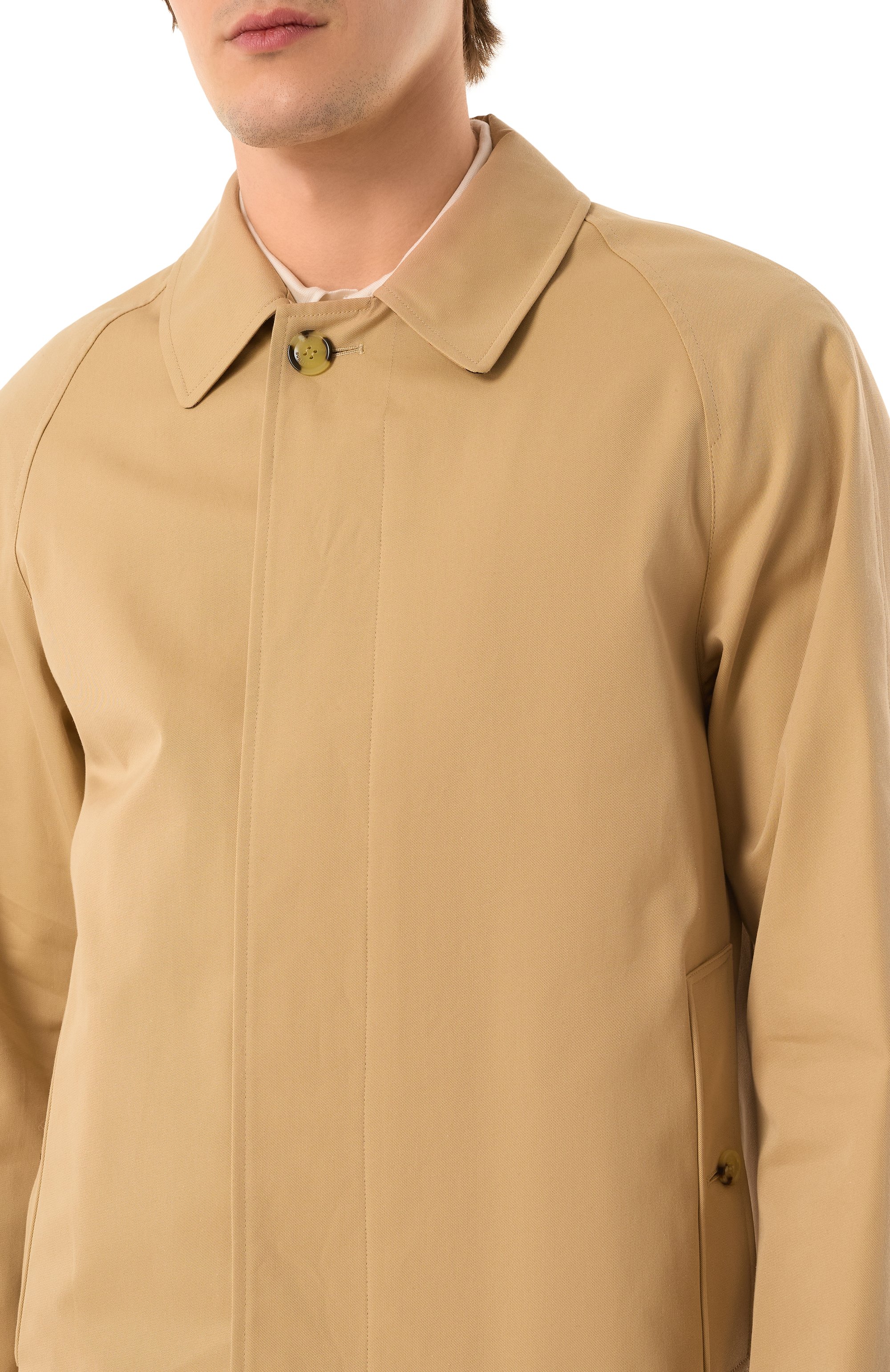 Хлопковый плащ BURBERRY, арт. 8079396, фото 5