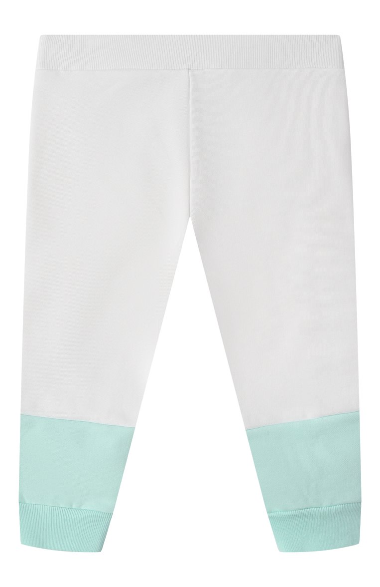 Детские хлопковые джоггеры MARNI белого цвета, арт. M01390/M00V0 | Фото 2 (Нос: Не проставлено; Материал сплава: Проставлено; Кросс-КТ НВ: Джоггеры; Материал внешний: Хлопок; Ростовка одежда: 18 мес | 86 см, 24 мес | 92 см)