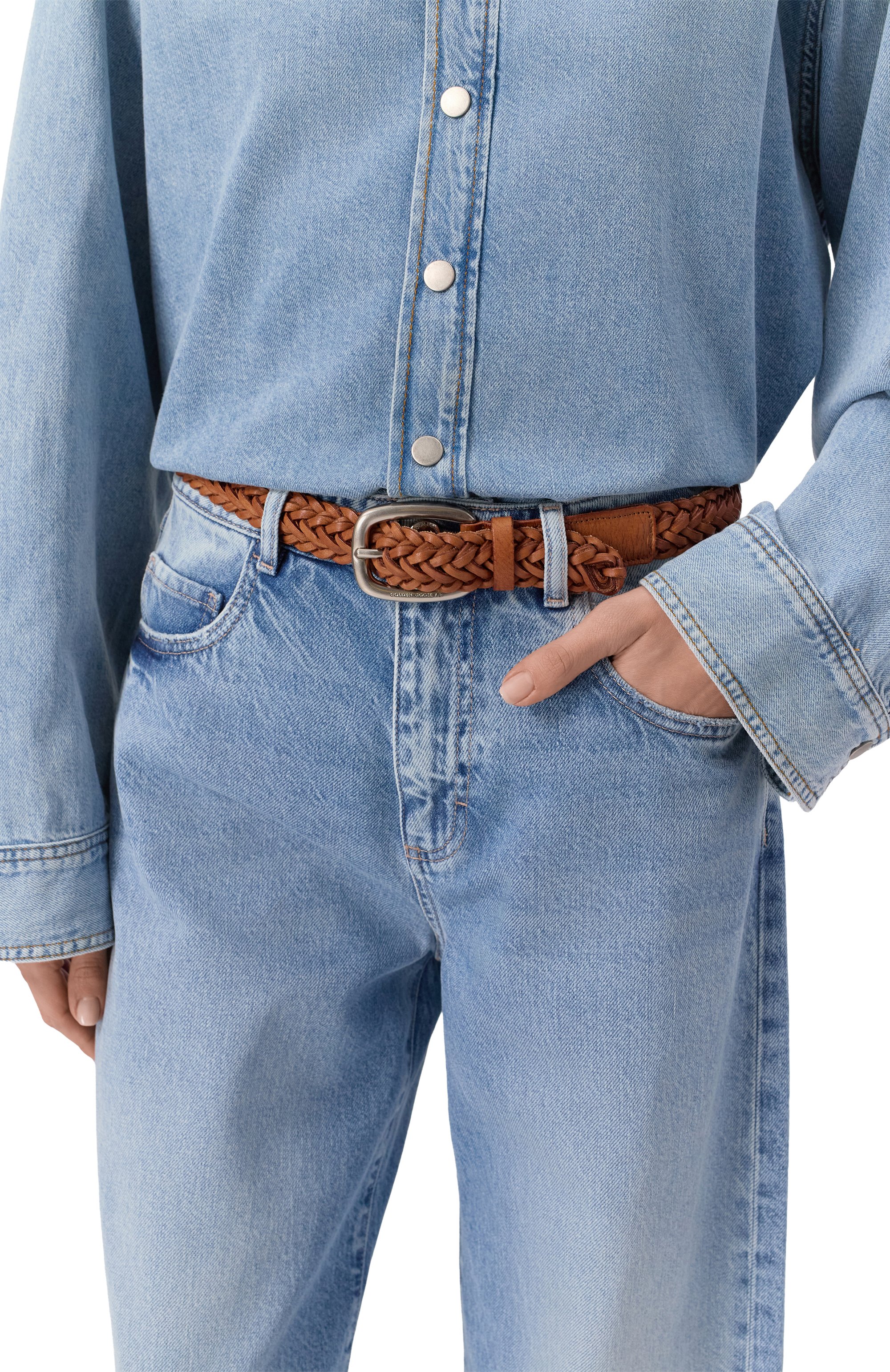 Кожаный ремень GOLDEN GOOSE DELUXE BRAND, арт. GMA00160.A000130, фото 2