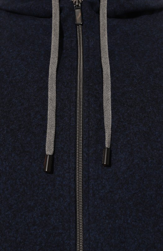 Толстовка из хлопка и шерсти Capobianco 17M409.FS00./60 Синий  17M409.FS00./60 Фото 5