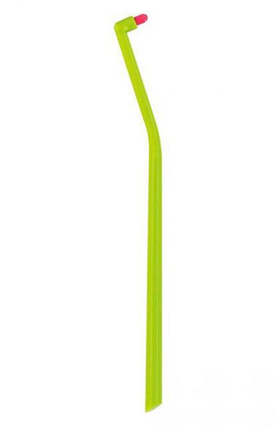 Женская салатовая монопучковая щетка single &amp; sulcular 6мм CURAPROX, арт. 7640134161951