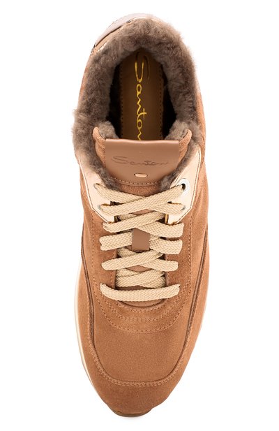 Замшевые кроссовки SANTONI, арт. WBFW60582PAVPBTTP50, фото 5