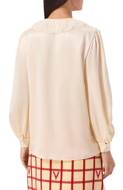 Атласная блузка VALENTINO, арт. 7B3AB7W18M6, фото 4