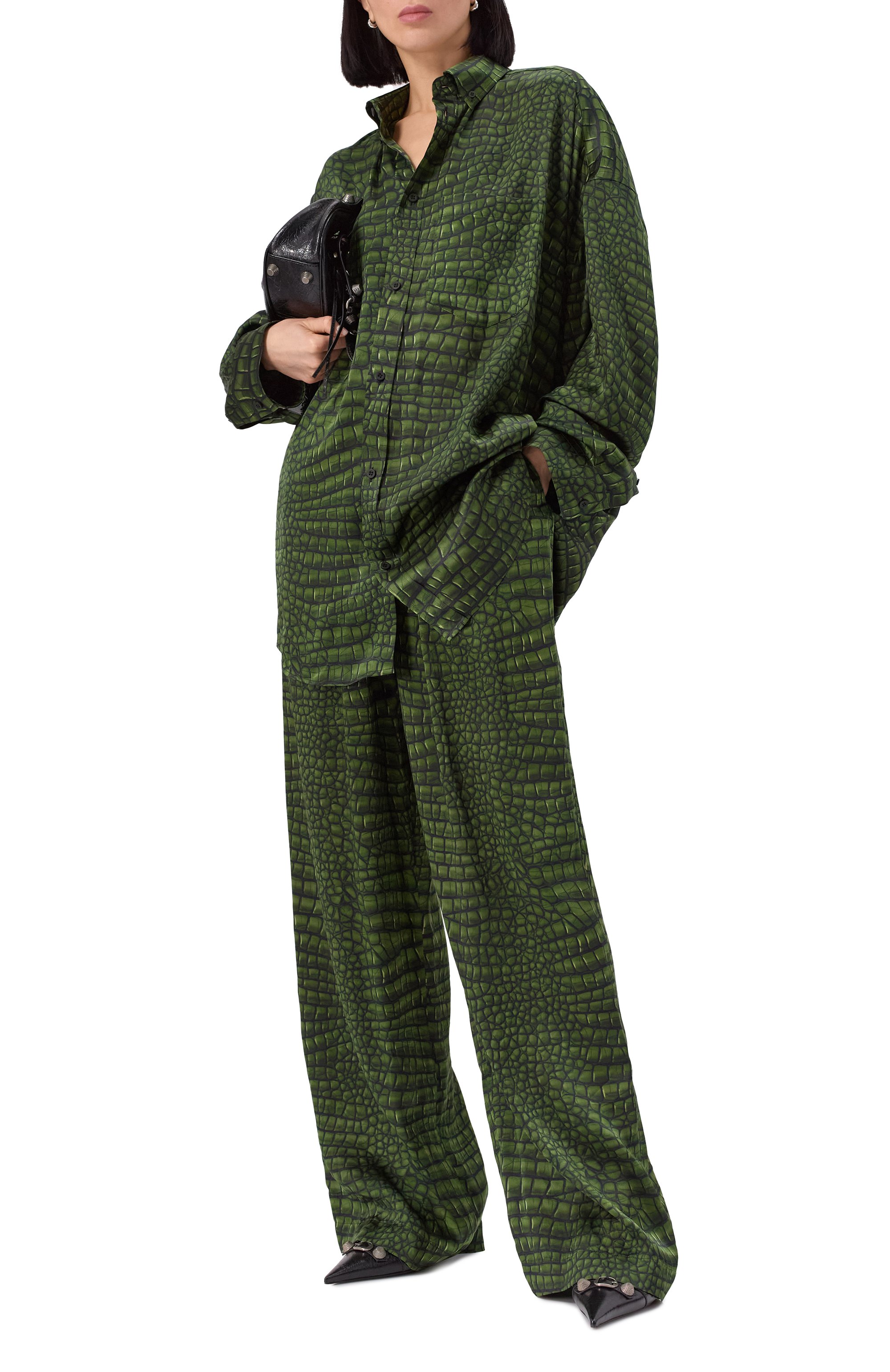 Атласные брюки BALENCIAGA, арт. 681822/TRLC7, фото 2