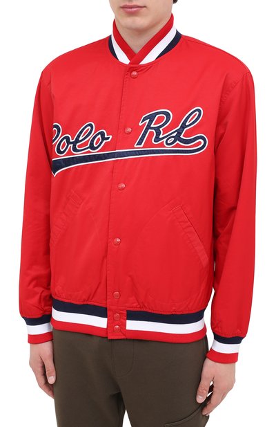 Бомбер POLO RALPH LAUREN красного цвета по цене 62850 руб., арт. 710798665, фото 3 Бомбер POLO RALPH LAUREN, арт. 710798665, фото 3