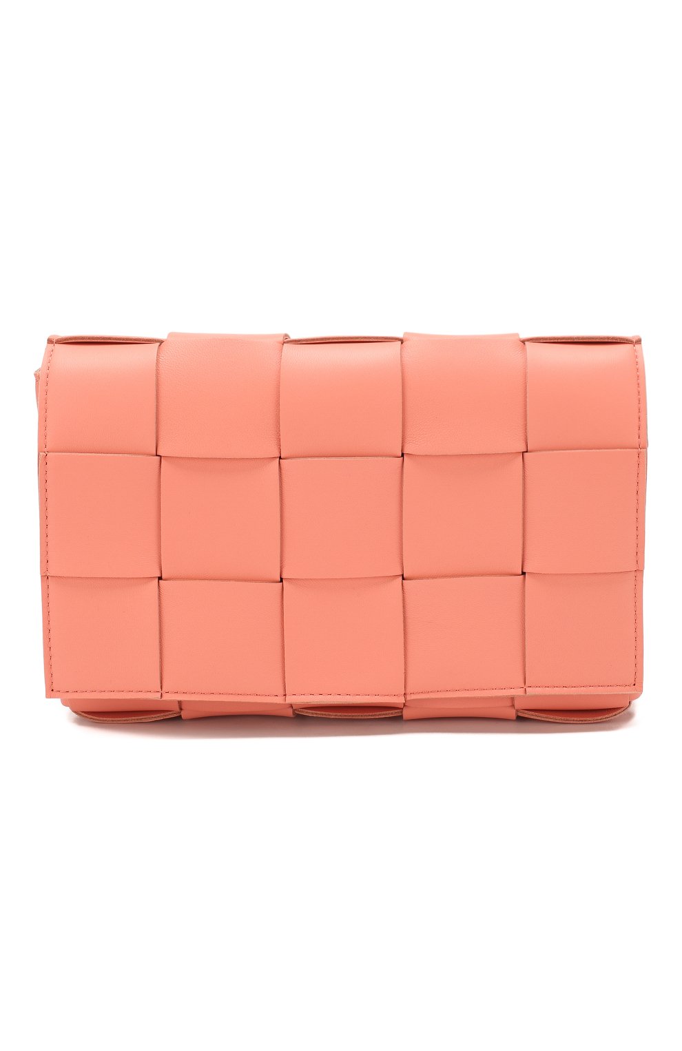 Сумка cassette BOTTEGA VENETA кораллового цвета по цене 299500 руб., арт. 578004/VMAY1, фото 1 Сумка cassette BOTTEGA VENETA, арт. 578004/VMAY1, фото 1