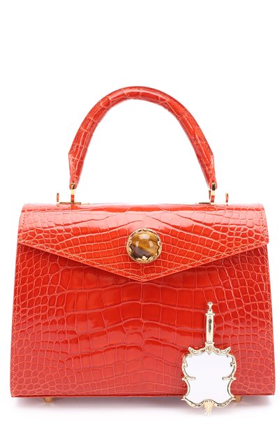 Сумка alla из кожи аллигатора ETHAN K, арт. ALLA 21CM/SANGUINE SHINY, фото 4