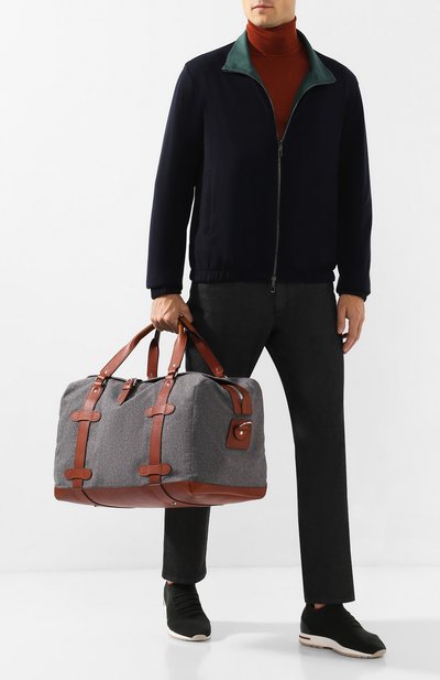 Дорожная сумка из смеси шерсти и кашемира BRUNELLO CUCINELLI, арт. MBFZU352, фото 2
