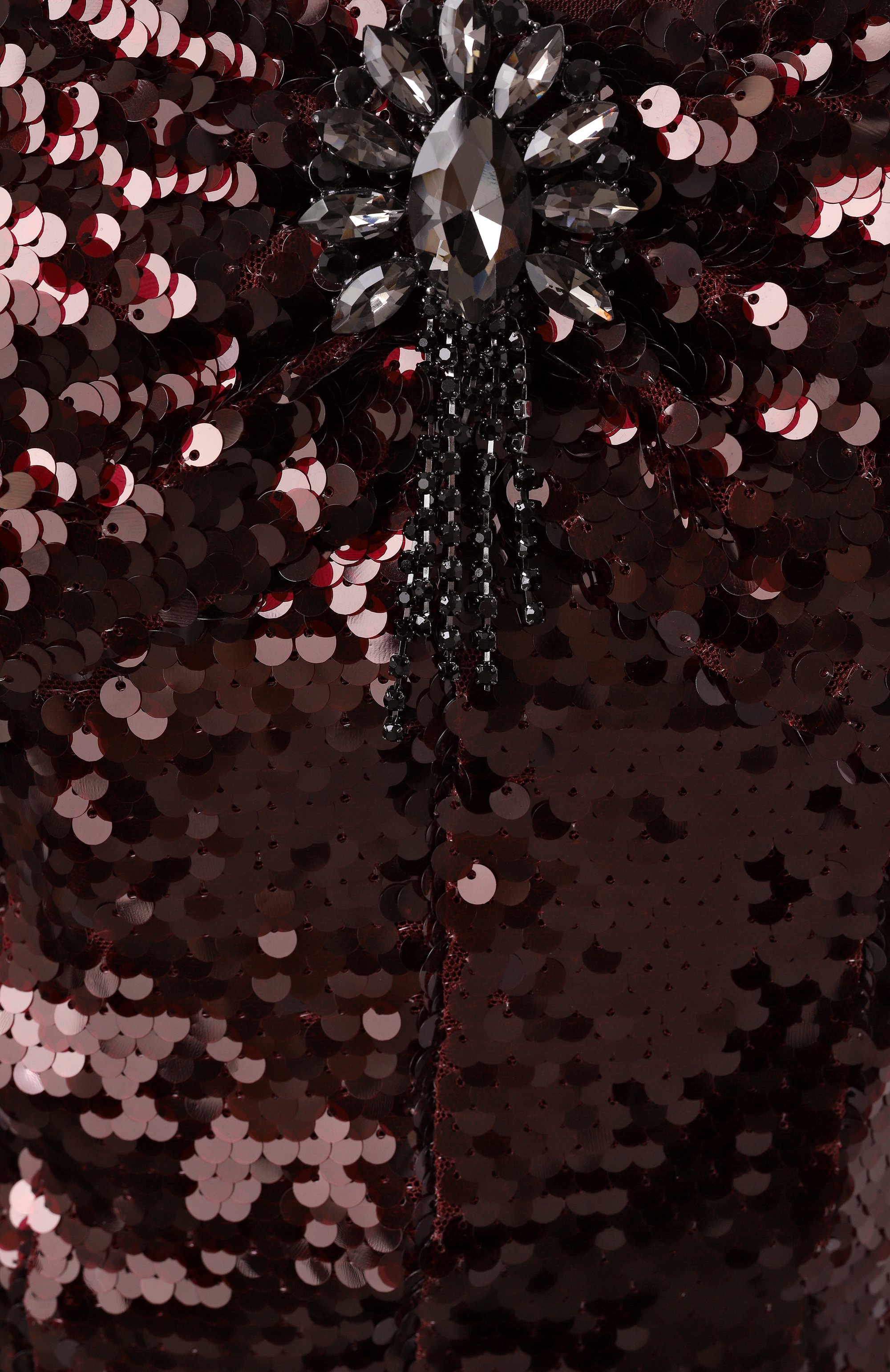 Платье с отделкой пайетками SELF-PORTRAIT, арт. RS25162MBR, фото 6