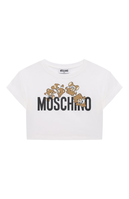 

Хлопковая футболка Moschino, Белый