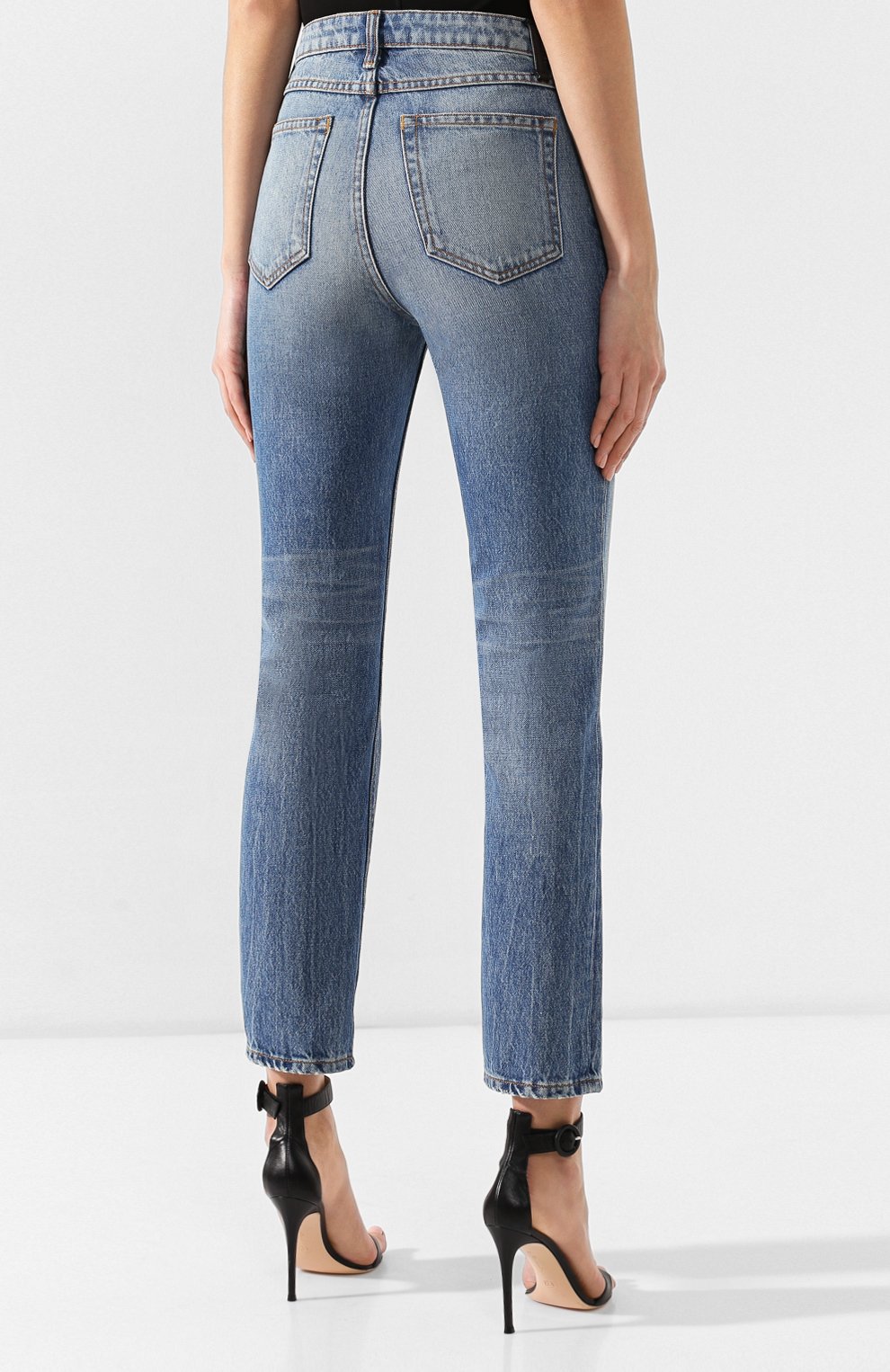 Джинсы ALEXANDER WANG синего цвета по цене 37000 руб., арт. 4D994039AA, фото 4 Джинсы ALEXANDER WANG, арт. 4D994039AA, фото 4