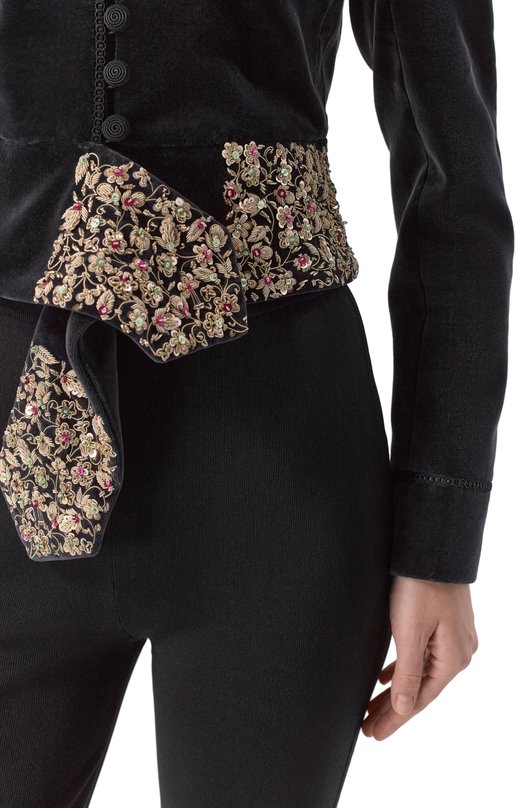 Бархатный жакет Chloé CH25WVE81091 Чёрный  CH25WVE81091 Фото 5