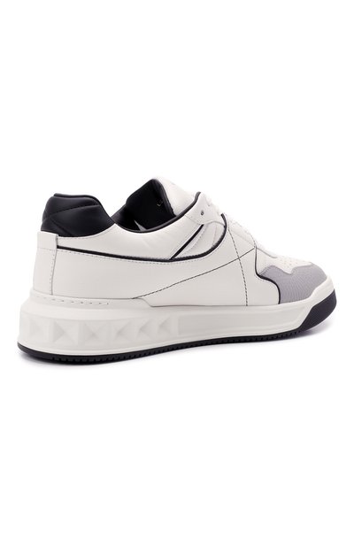 Кожаные кеды one stud VALENTINO серого цвета по цене 86650 руб., арт. XY2S0E71/NWN, фото 5 Кожаные кеды one stud VALENTINO, арт. XY2S0E71/NWN, фото 5