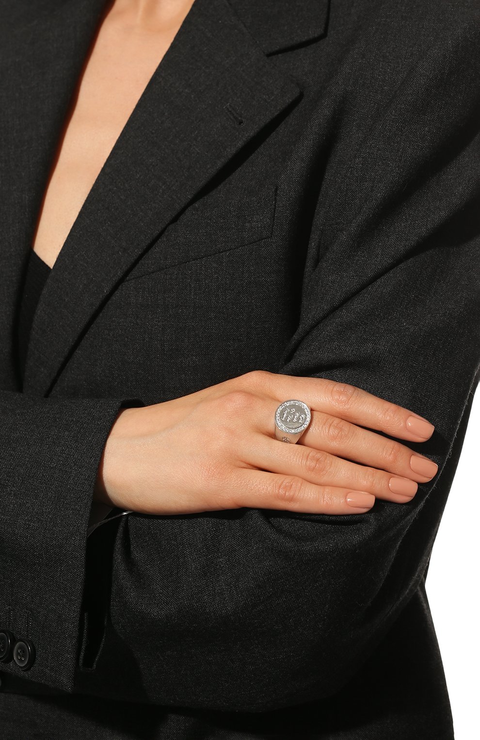 Кольцо LEVASHOVAELAGINA серебряного цвета по цене 19000 руб., арт. rich/r, фото 2 Кольцо LEVASHOVAELAGINA, арт. rich/r, фото 2