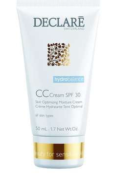 Cc крем «оптимальное увлажнение» с spf 30 (50ml) DECLARE бесцветного цвета, арт. 738 | Фото 1 (Статус проверки: Проверена категория; Нос: Не проставлено; Региональные ограничения белый список (Axapta Mercury): Не проставлено; SPF фильтр: Средний (25-30))
