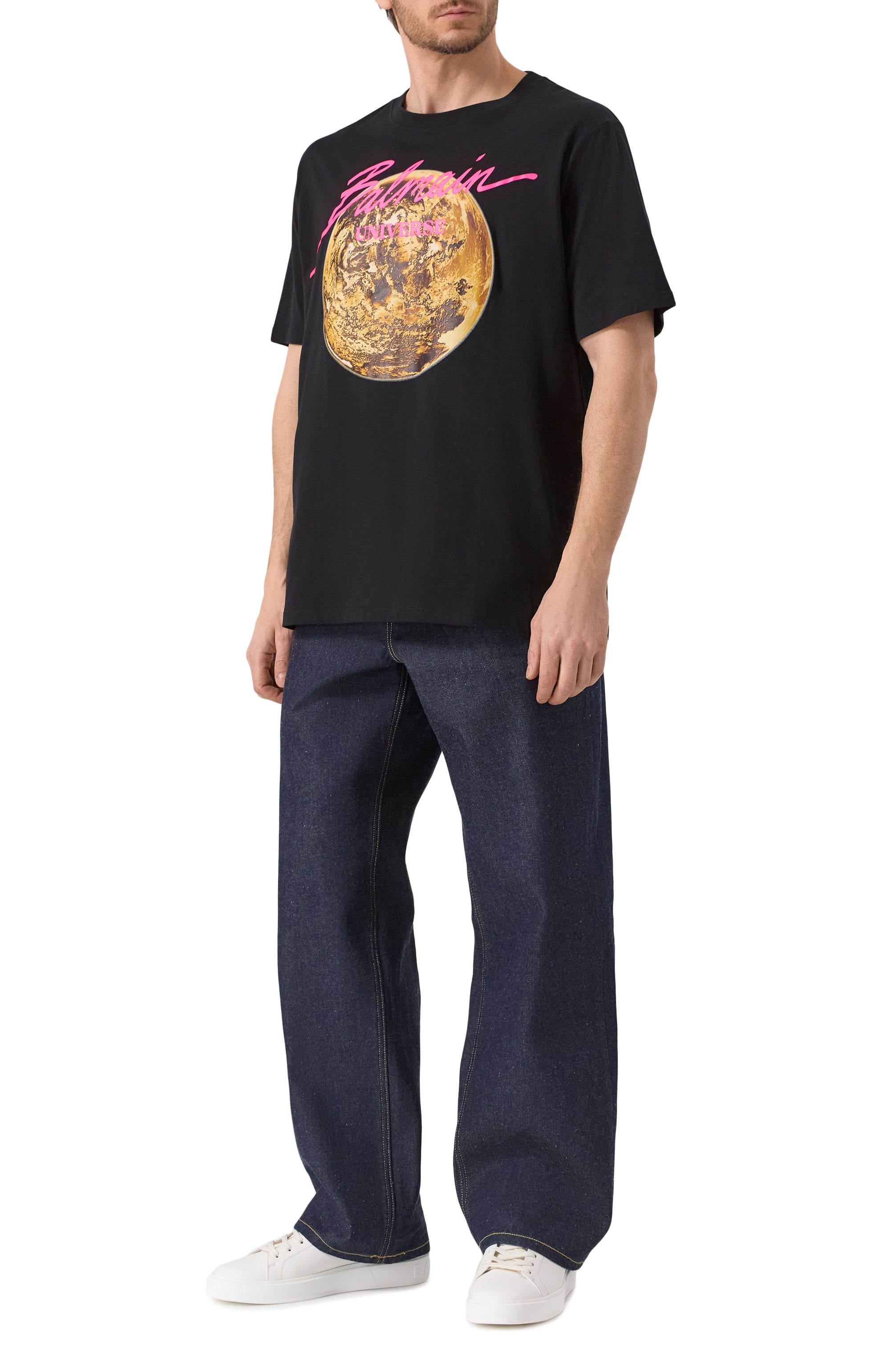 Хлопковая футболка BALMAIN, арт. EH0EG010GE78, фото 2