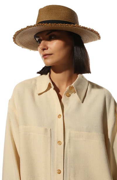 Шляпа ERIC JAVITS темно-бежевого цвета по цене 43700 руб., арт. 12970NABL, фото 2 Шляпа ERIC JAVITS, арт. 12970NABL, фото 2