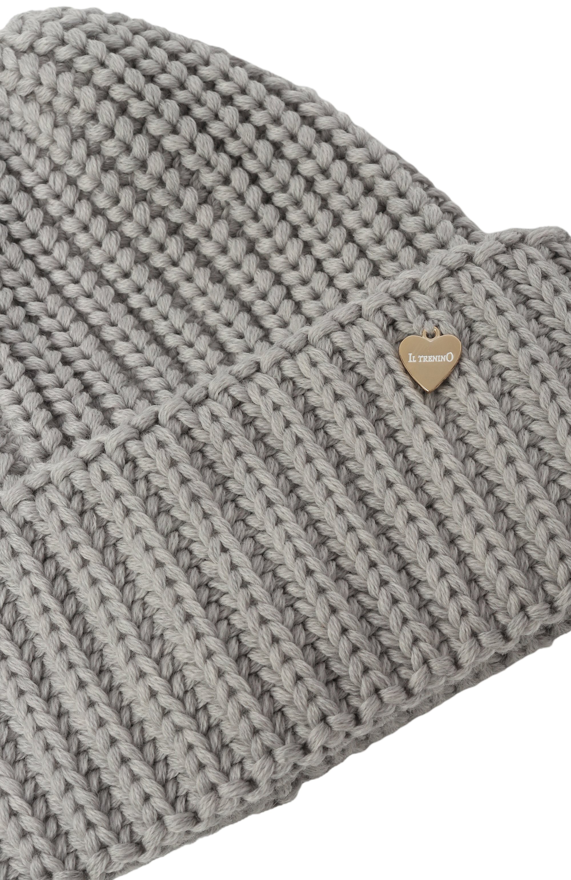 Шерстяная шапка IL TRENINO светло-серого цвета по цене 8995 руб., арт. CL-4057/J, фото 3 Шерстяная шапка IL TRENINO, арт. CL-4057/J, фото 3