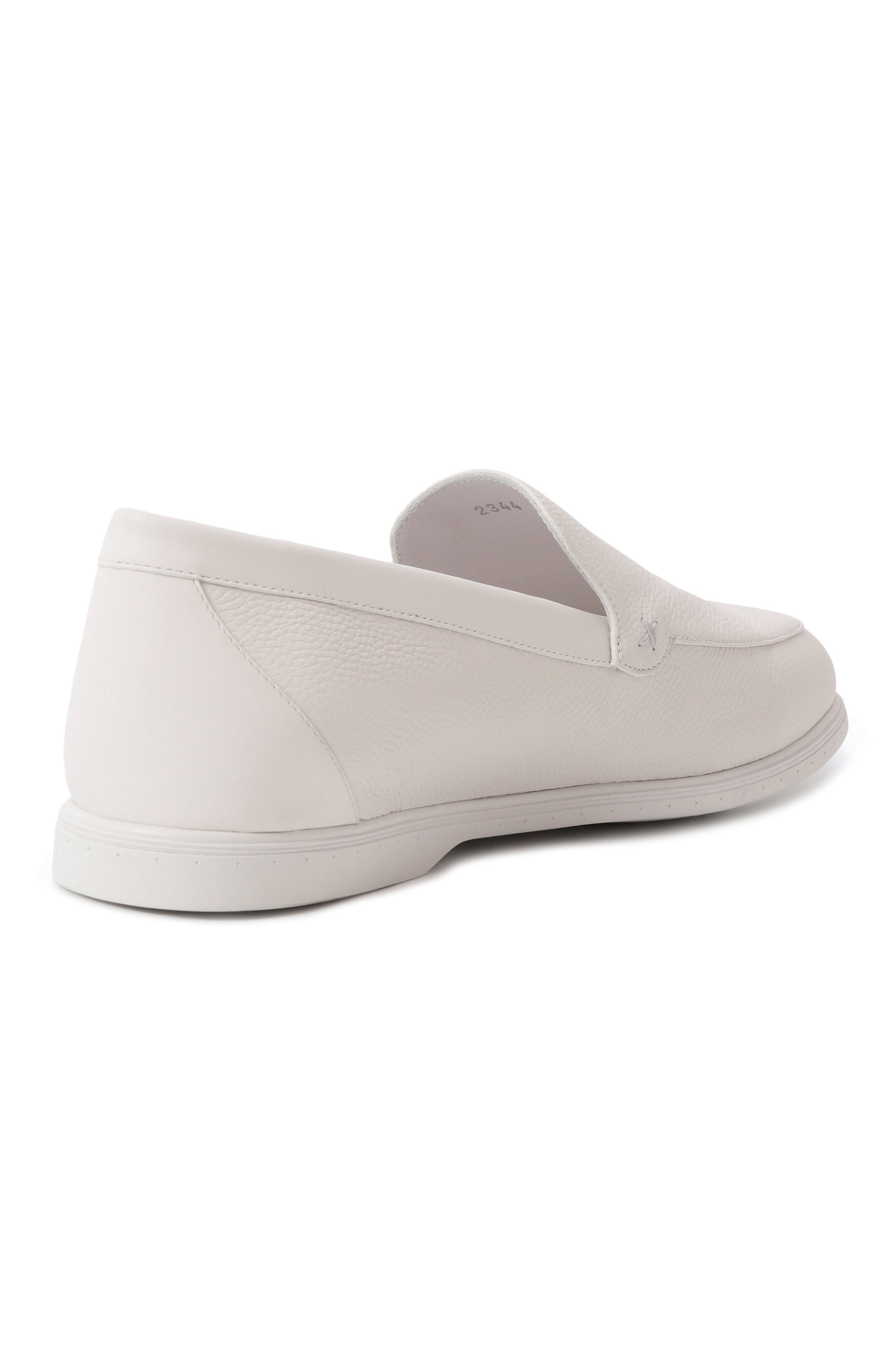 Кожаные лоферы STEFANO RICCI белого цвета по цене 137500 руб., арт. UC64_G2344/MRWY, фото 4 Кожаные лоферы STEFANO RICCI, арт. UC64_G2344/MRWY, фото 4