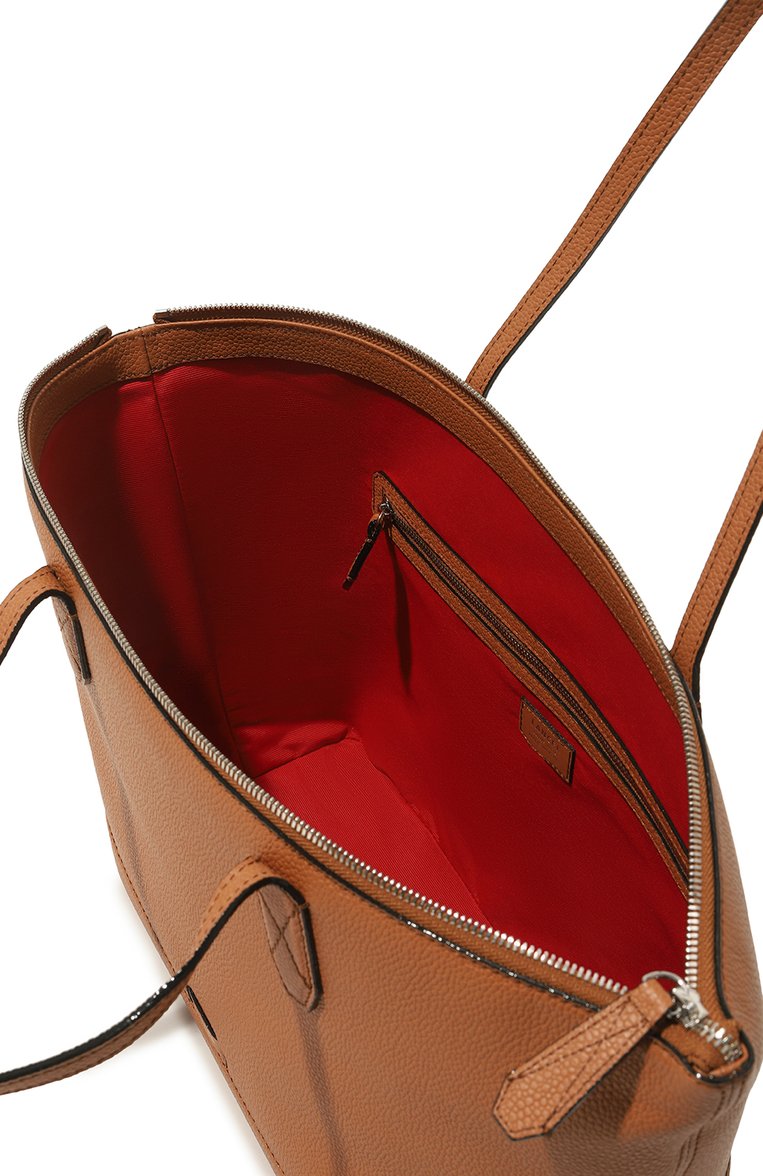 Женский сумка-тоут ninon LANCEL светло-коричневого цвета, арт. A12090 | Фото 5 (Сумки-технические: Сумки-шопперы; Размер: medium; Материал: Натуральная кожа; Материал сплава: Проставлено; Драгоценные камни: Проставлено)