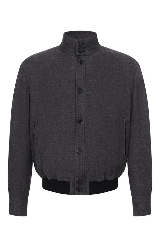 Льняной бомбер Giorgio Armani GM001748/TE15998 Серый GM001748/TE15998