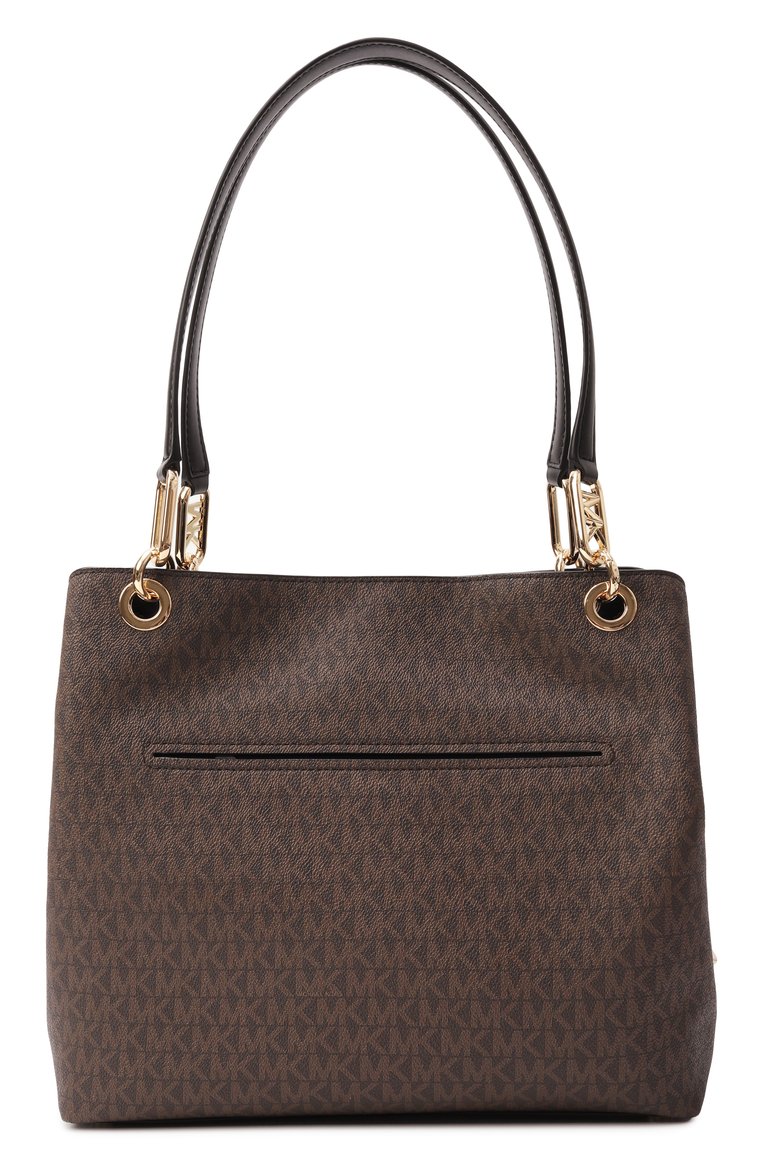 Женская сумка-тоут kensington large MICHAEL MICHAEL KORS темно-коричневого цвета, арт. 30F3G8KT7B | Фото 6 (Размер: large; Материал: Экокожа, Канва; Автоматизация ТО: Проставлено; Автоматизация состава: Проставлено)
