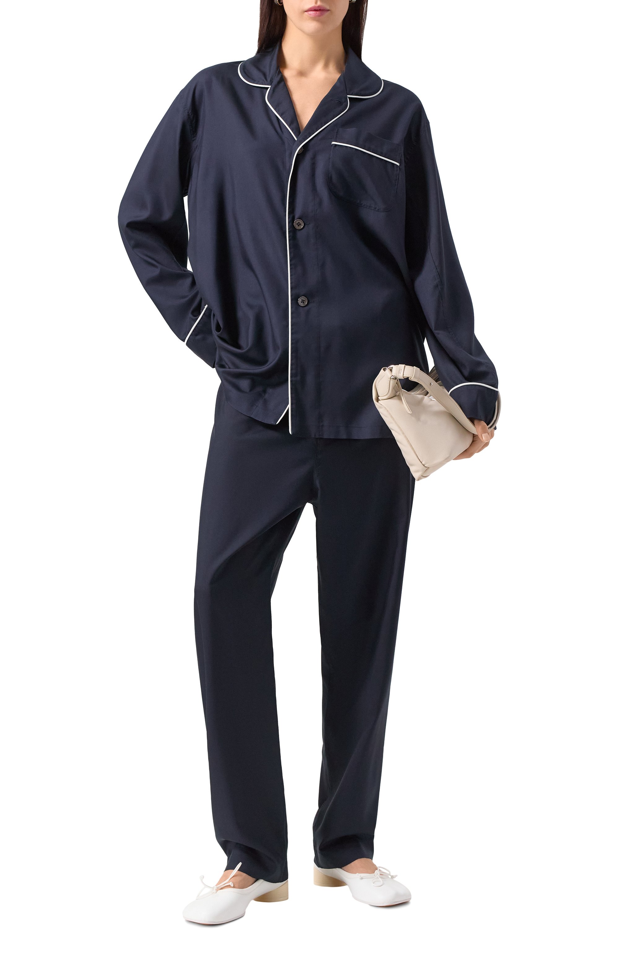 Шелковые брюки MAISON MARGIELA, арт. SI1KA0003/S60345, фото 2