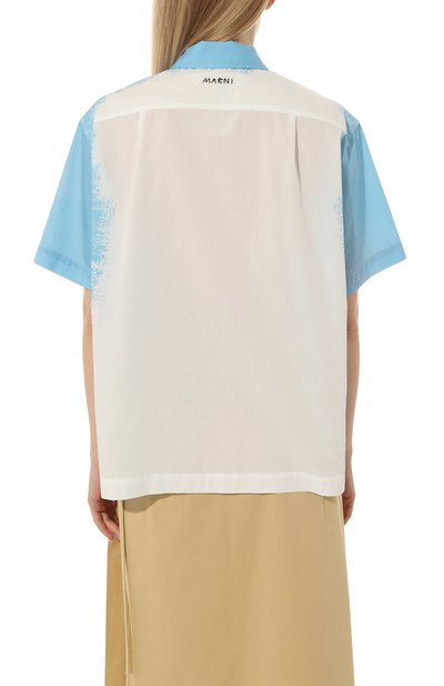 Хлопковая рубашка MARNI, арт. CAMA0466S0/UTC255, фото 4