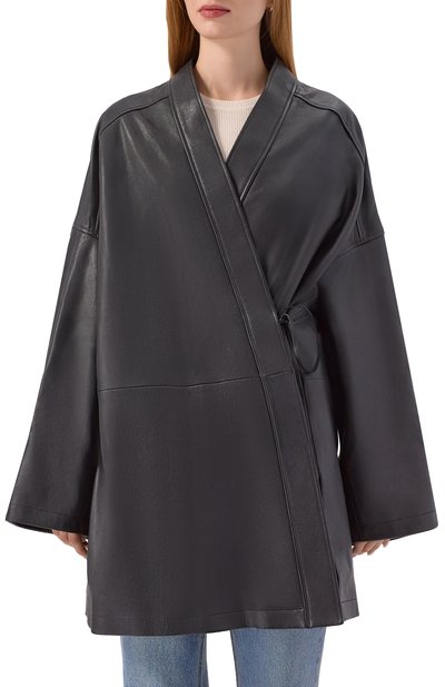 Кожаная куртка 12 STOREEZ черного цвета по цене 120000 руб., арт. 124049, фото 3 Кожаная куртка 12 STOREEZ, арт. 124049, фото 3