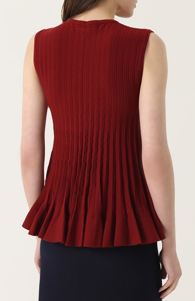 Вязаный плиссированный топ без рукавов MRZ, арт. FW17-0075, фото 4