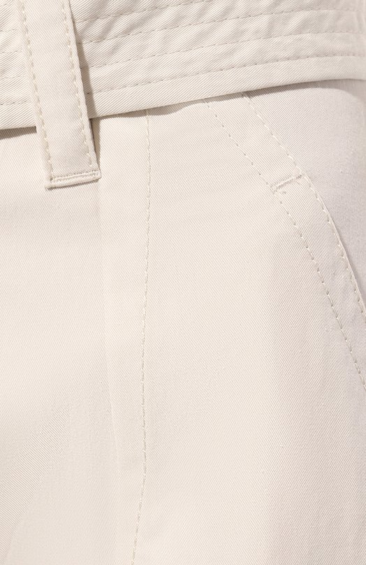 Хлопковые брюки Brunello Cucinelli ML180B1346 Бежевый  ML180B1346 Фото 5