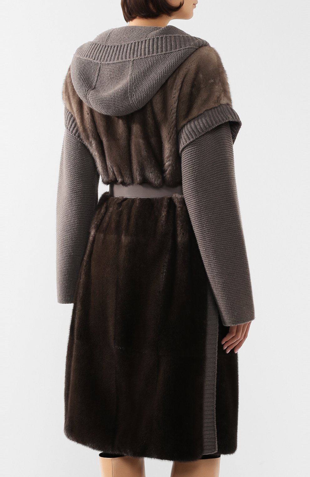 Меховое пальто LORO PIANA темно-серого цвета по цене 3980000 руб., арт. FAG3852, фото 4 Меховое пальто LORO PIANA, арт. FAG3852, фото 4