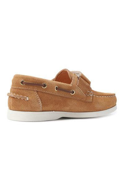 Замшевые топсайдеры RONDINELLA светло-коричневого цвета по цене 21100 руб., арт. 5630-2P/28-30, фото 3 Замшевые топсайдеры RONDINELLA, арт. 5630-2P/28-30, фото 3