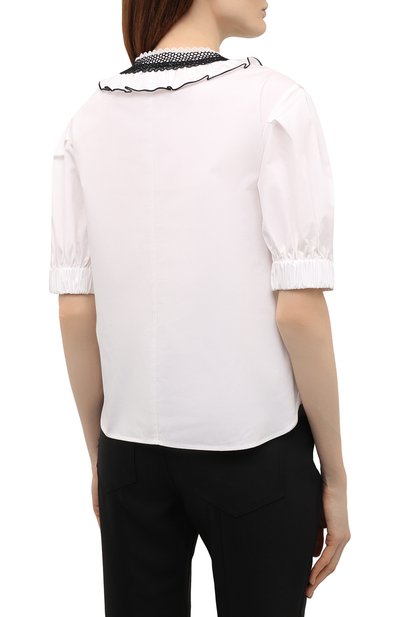 Хлопковая блузка SELF-PORTRAIT, арт. SS21-022T, фото 4