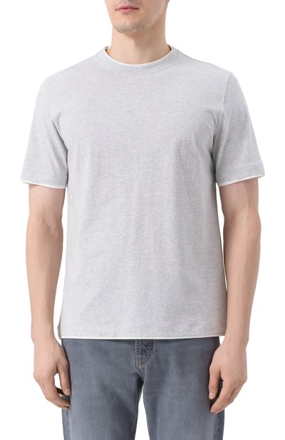 Хлопковая футболка BRUNELLO CUCINELLI, арт. M0B137427, фото 3