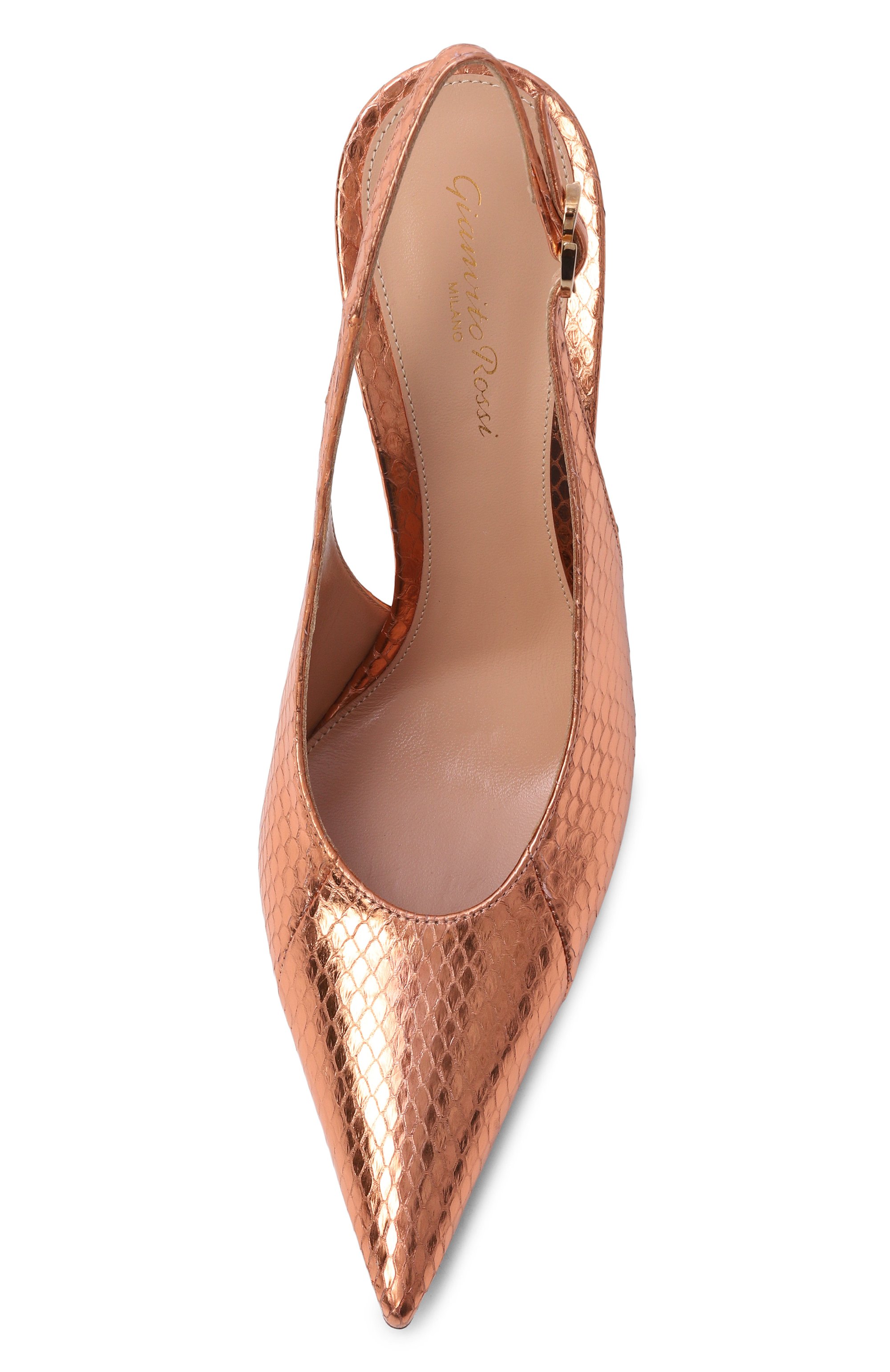 Туфли sofia 95 из кожи змеи GIANVITO ROSSI, арт. G95605.95RIC.AYER0G0, фото 6