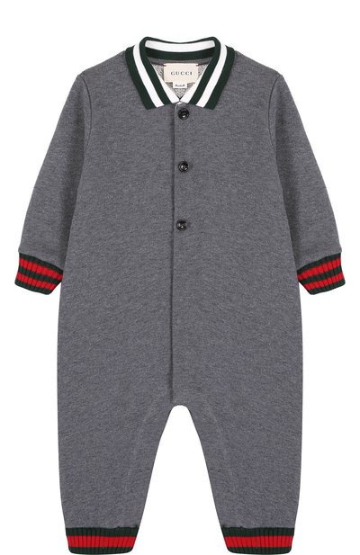 Хлопковая пижама с контрастной отделкой GUCCI, арт. 430959/X9D70, фото 1