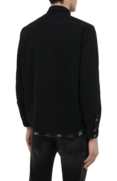 Двусторонняя рубашка DIESEL черного цвета по цене 22150 руб., арт. A01948/0BDAA, фото 4 Двусторонняя рубашка DIESEL, арт. A01948/0BDAA, фото 4