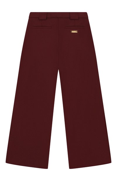 Шерстяные брюки BALMAIN бордового цвета по цене 56650 руб., арт. BZ6A40, фото 2 Шерстяные брюки BALMAIN, арт. BZ6A40, фото 2