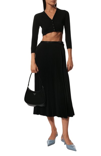 Плиссированная юбка PRADA, арт. P175RH-1OES-F0002-202, фото 2