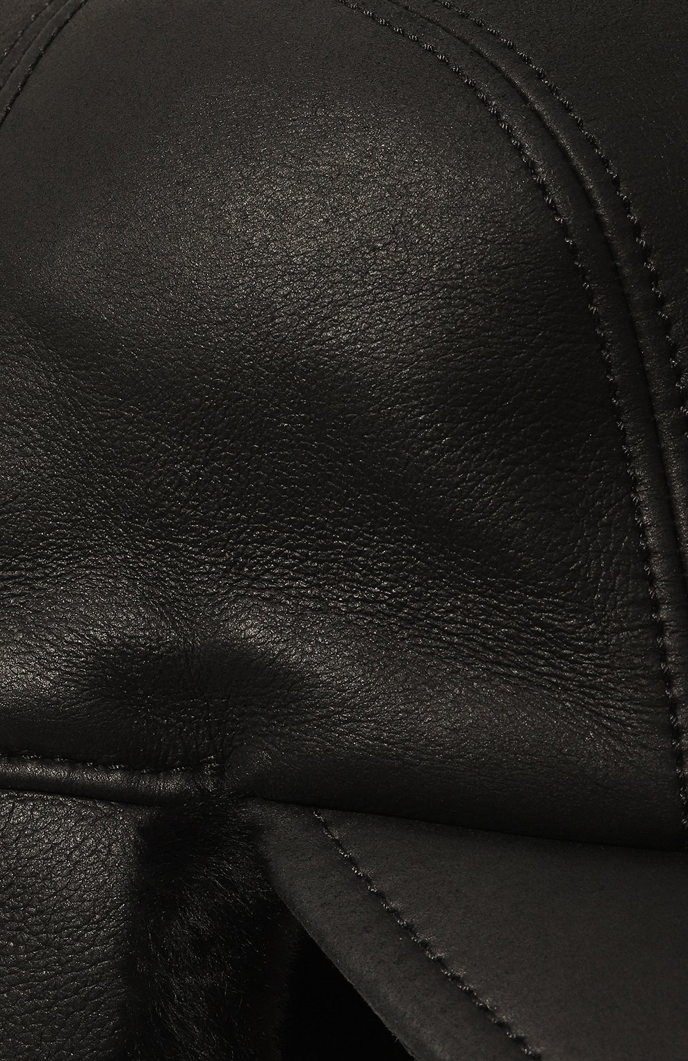 Кожаная бейсболка PRADA, арт. 2HC084-39A-F0002, фото 4