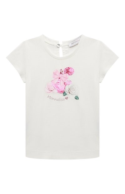 Хлопковая футболка MONNALISA, арт. 310600, фото 1