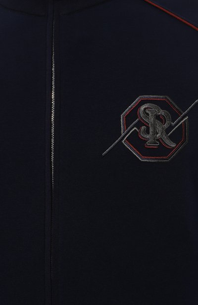 Хлопковая толстовка STEFANO RICCI темно-синего цвета по цене 108000 руб., арт. K101028R31/T23350, фото 5 Хлопковая толстовка STEFANO RICCI, арт. K101028R31/T23350, фото 5