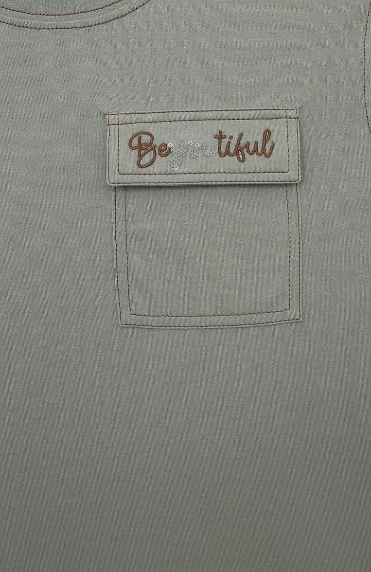 Хлопковая футболка BRUNELLO CUCINELLI, арт. B0A45T278B, фото 3