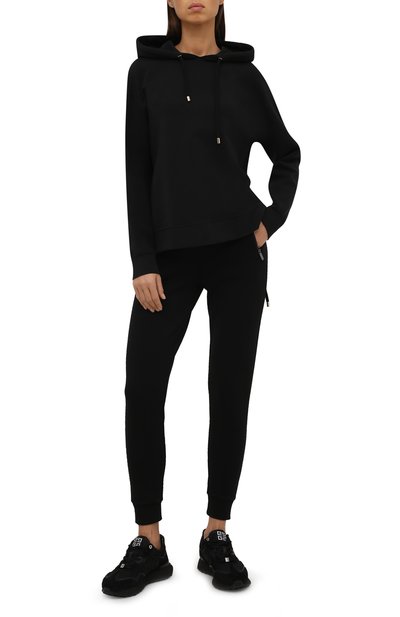 Хлопковые джоггеры EMPORIO ARMANI черного цвета по цене 23150 руб., арт. 6K2P6E/1JHSZ, фото 2 Хлопковые джоггеры EMPORIO ARMANI, арт. 6K2P6E/1JHSZ, фото 2