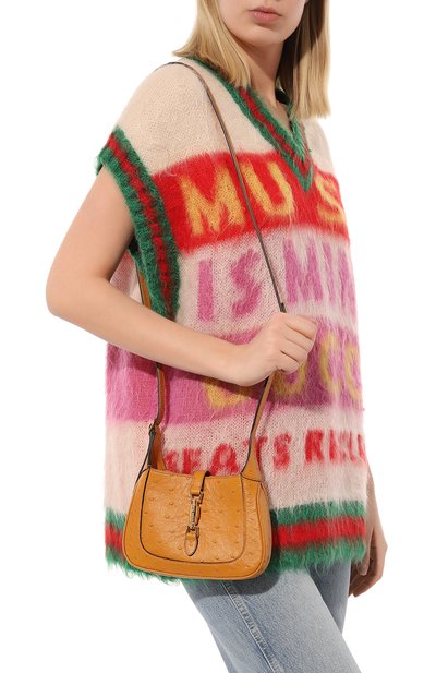 Сумка jackie 1961 mini из кожи страуса GUCCI, арт. 637091 EY00G, фото 2