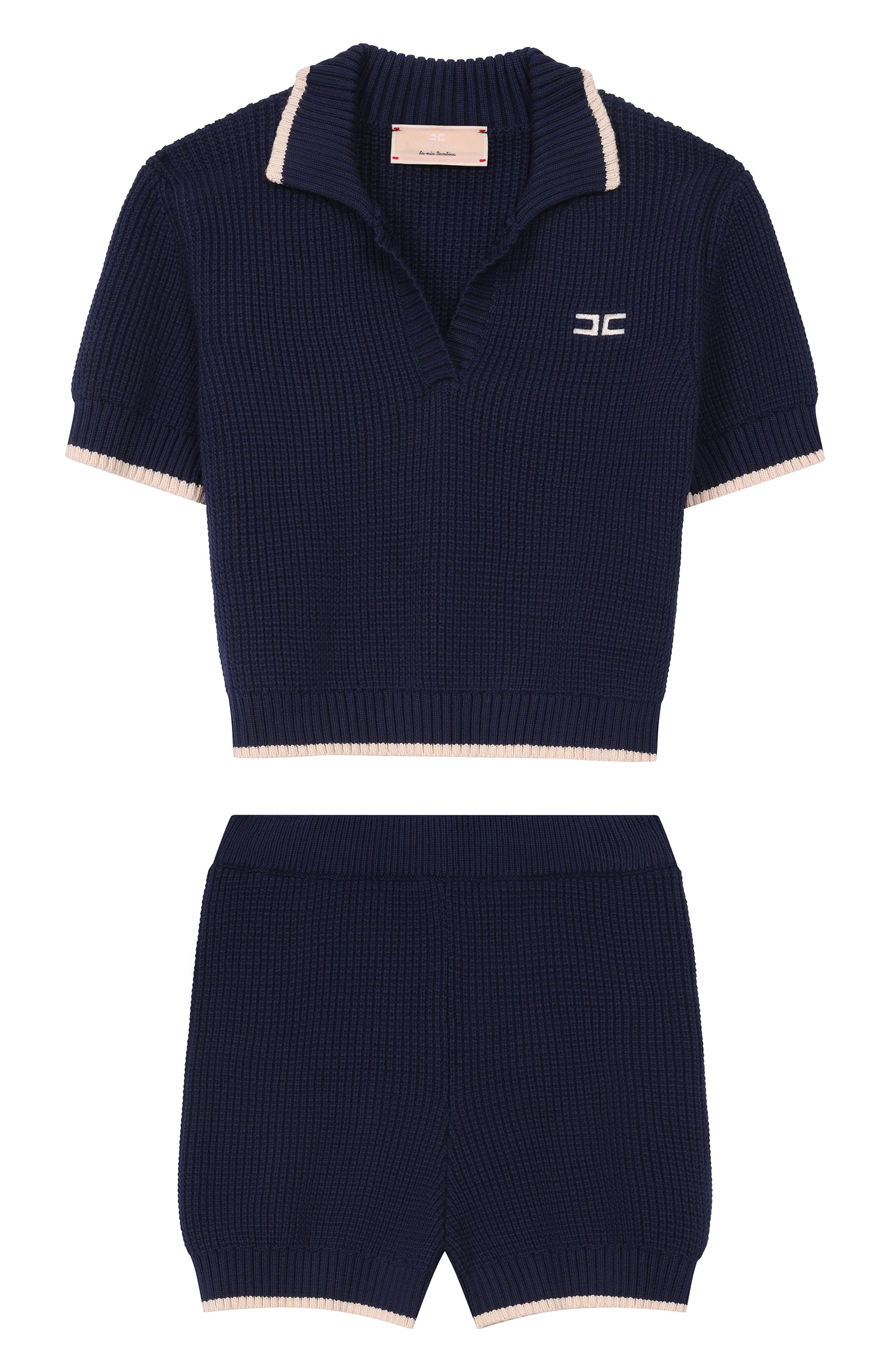 Комплект из поло и шорт ELISABETTA FRANCHI LA MIA BAMBINA, арт. EFCM026C/FL001, фото 1