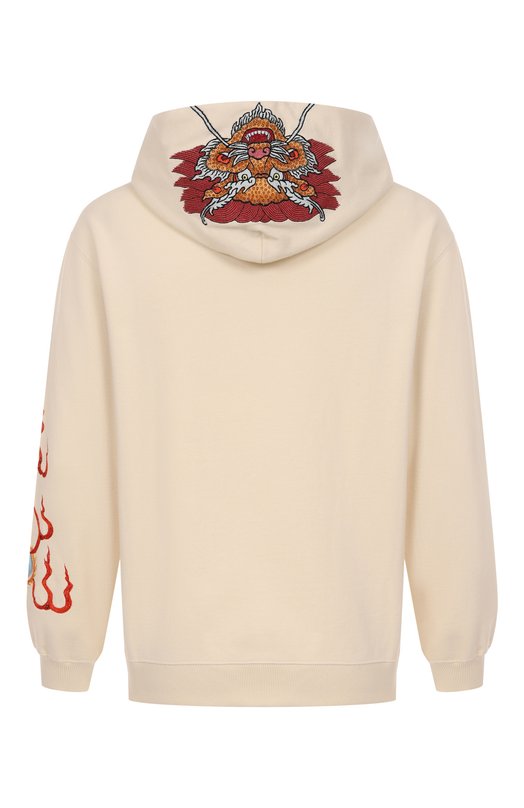 Хлопковое худи Maharishi Бежевый, фото 2