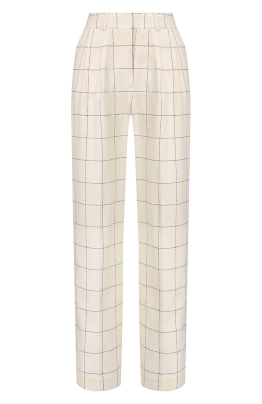 Шерстяные брюки Erika Cavallini P6SM04 Кремовый P6SM04