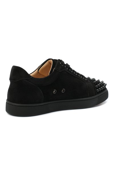 Замшевые кеды louis junior spikes CHRISTIAN LOUBOUTIN, арт. louis junior spikes woman flat veau velours, фото 4